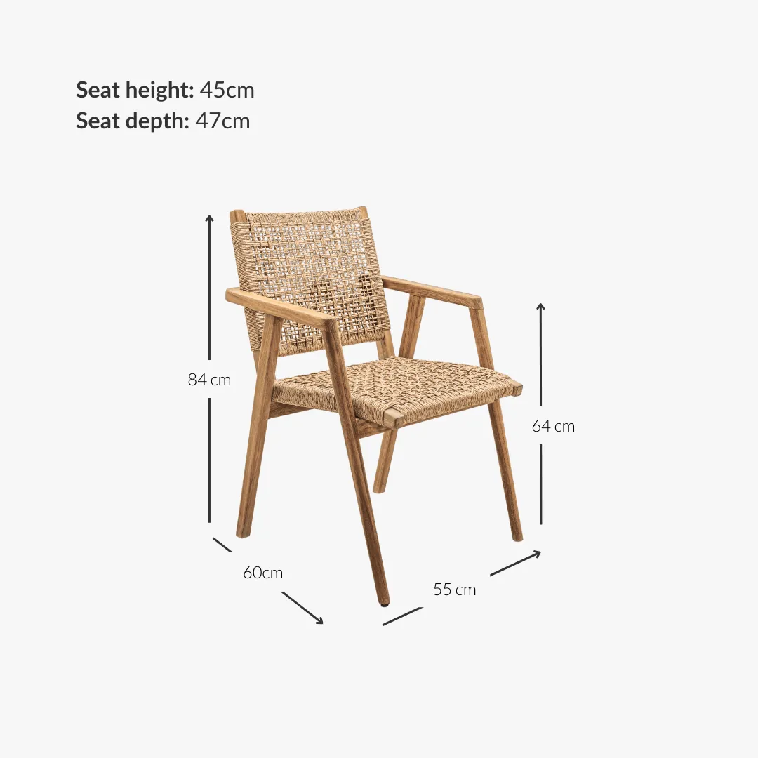 Serene Outdoor Dining Chair Zoco Home