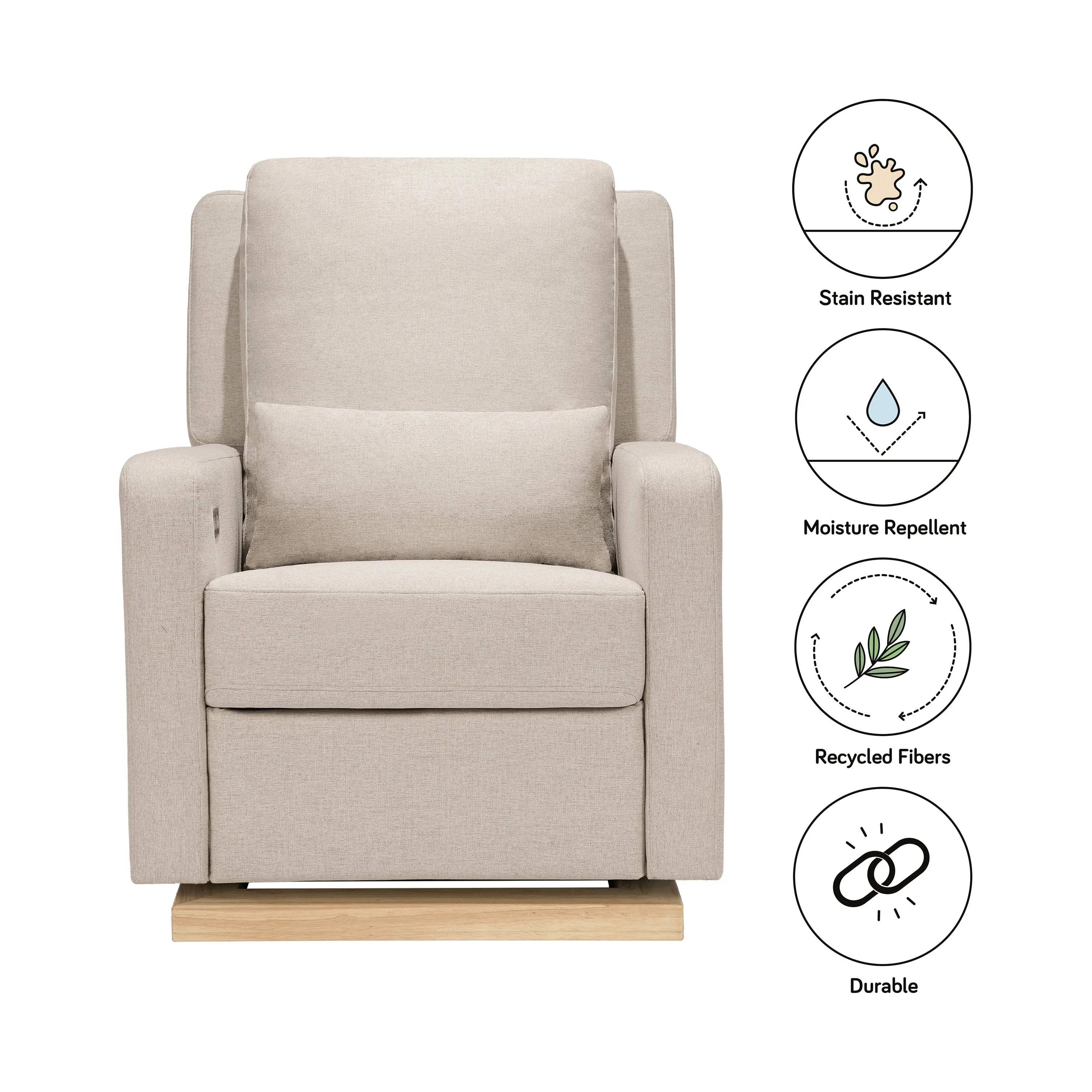 Sigi Electronic Recliner and Glider with USB Port