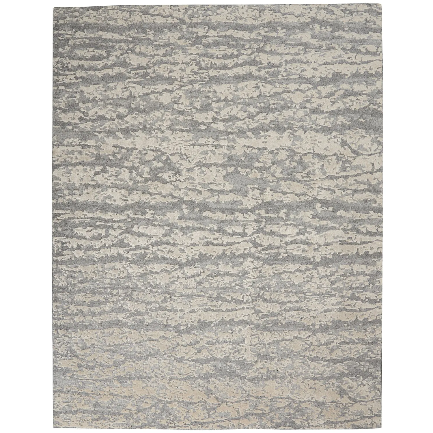 Silver Essentials Modern Wool Luxcelle Blend Rug