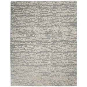 Silver Essentials Modern Wool Luxcelle Blend Rug