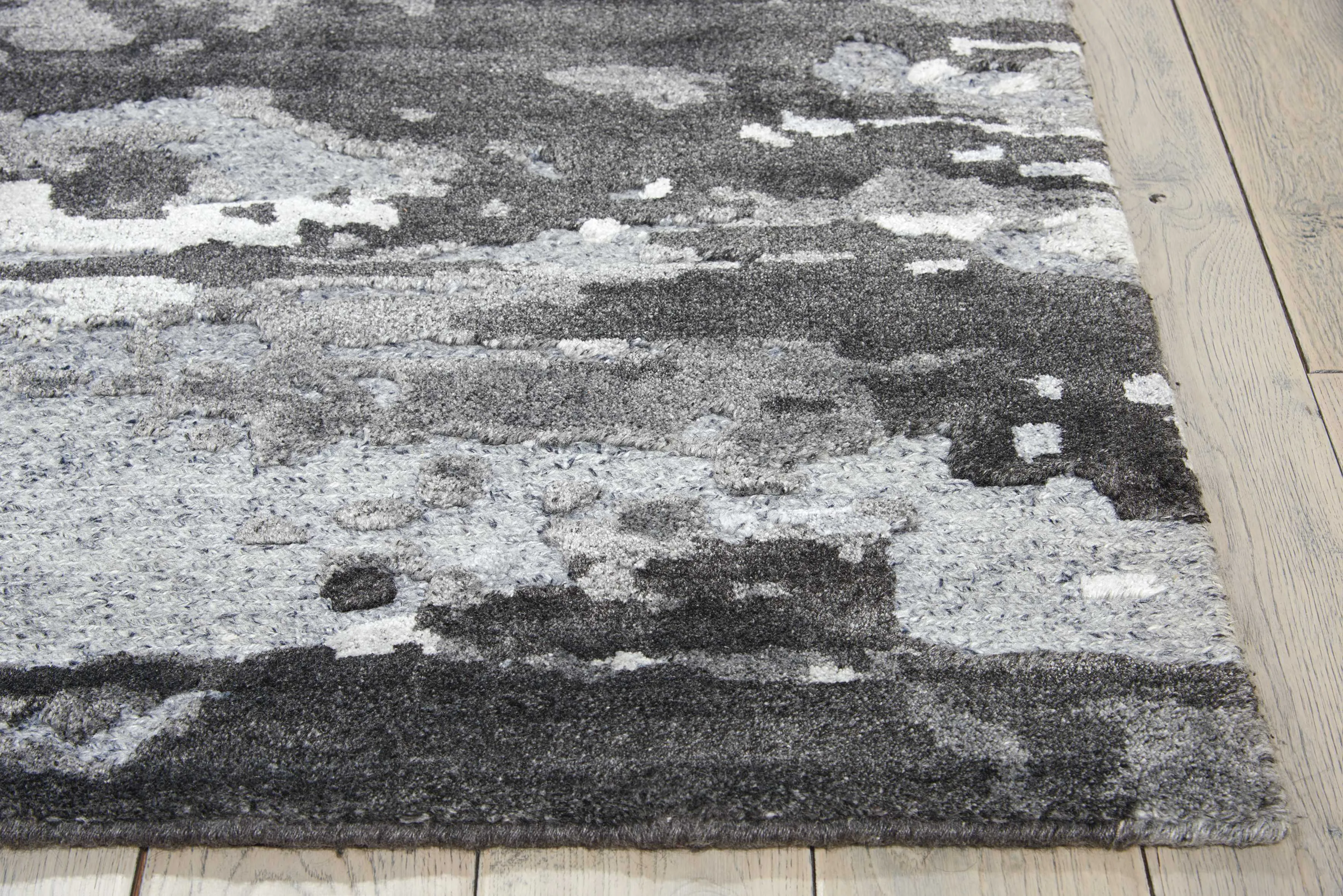 Smoke Essentials Modern Wool Luxcelle Blend Rug