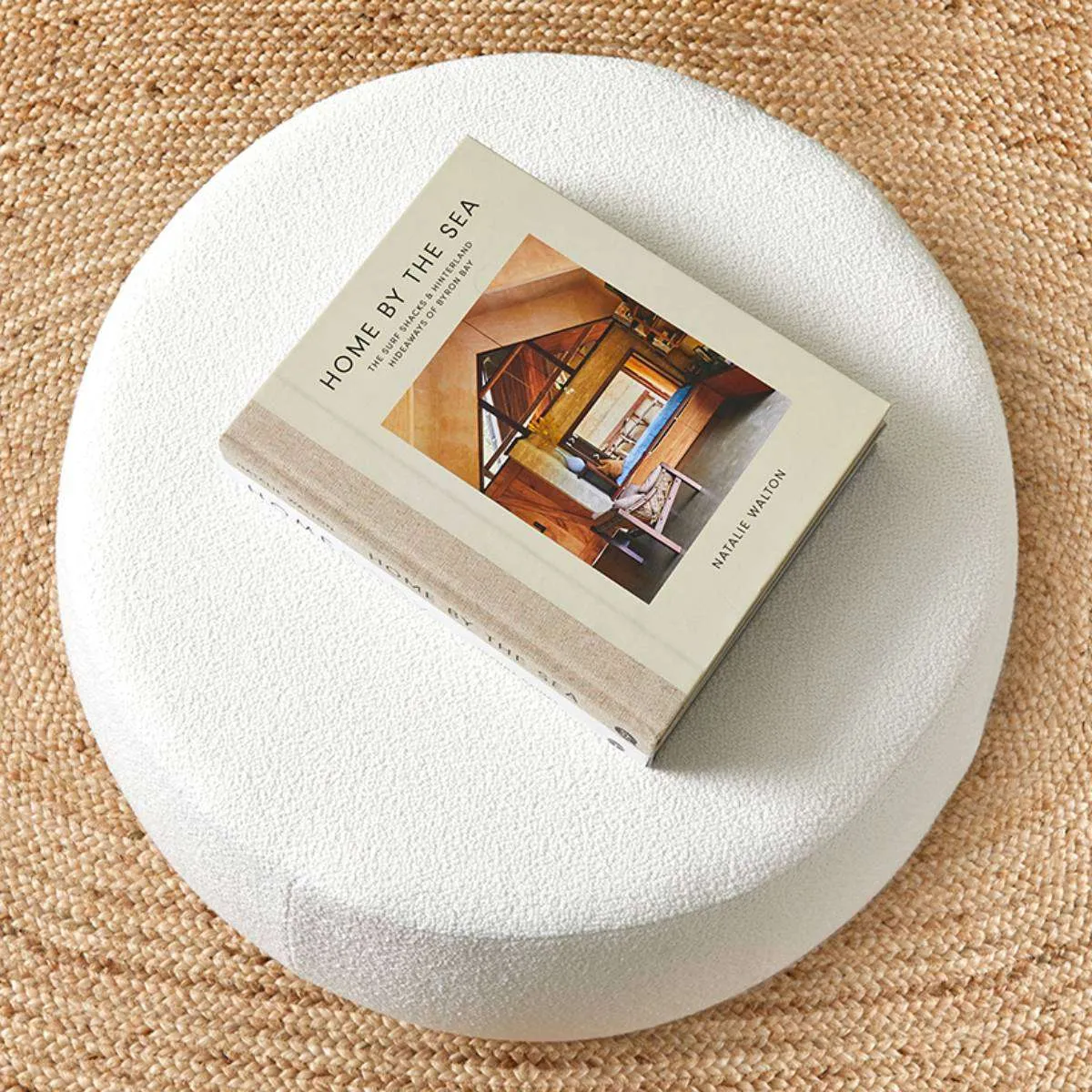 Smooth Boucle Ottoman - Large - Cream Mocka