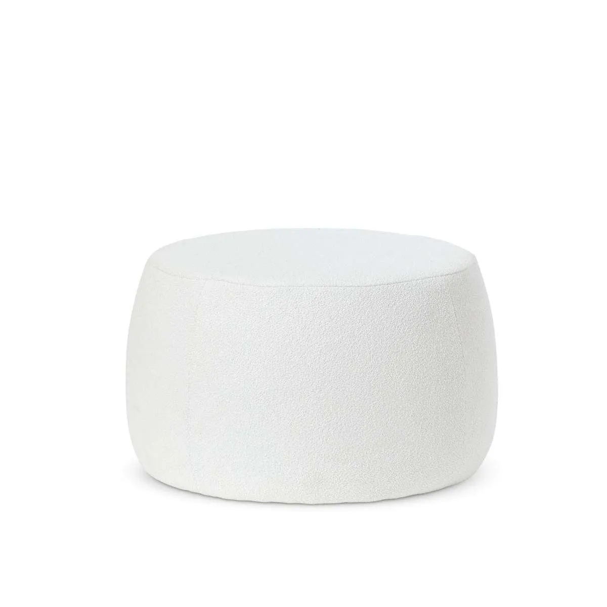 Smooth Boucle Ottoman - Large - Cream Mocka