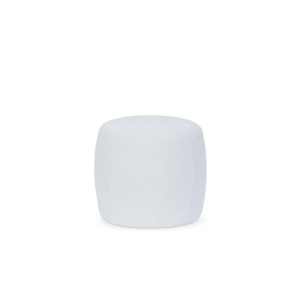 Smooth Boucle Ottoman - Small - Cream Mocka