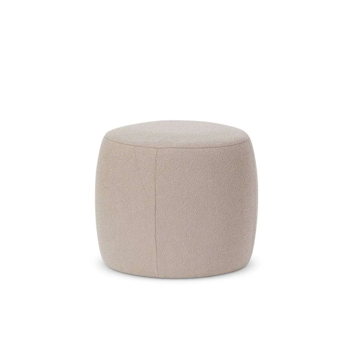 Smooth Boucle Ottoman - Small - Hazelnut Mocka