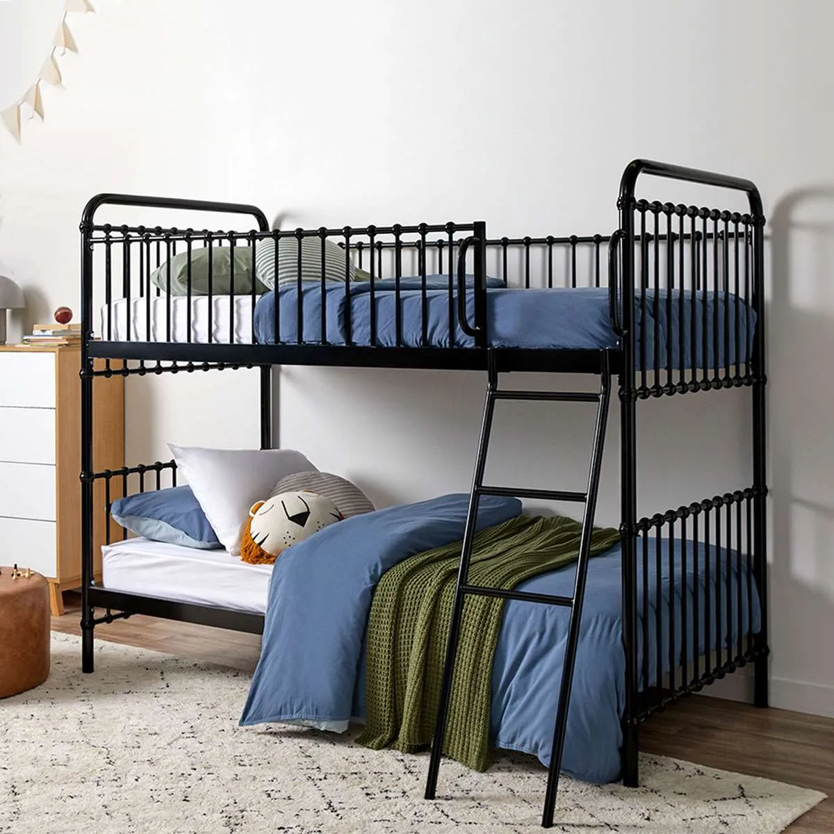 Sonata Black Bunk Bed Mattress Bundle Mocka