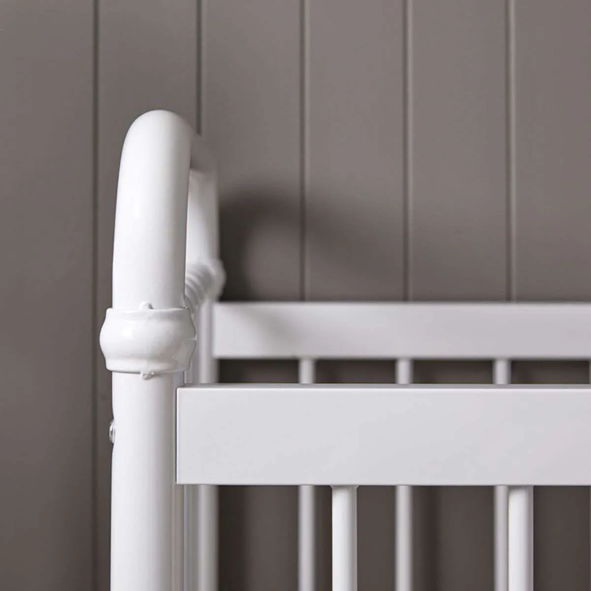 Sonata Cot - White Mocka