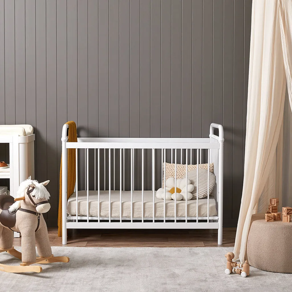 Sonata Cot - White Mocka