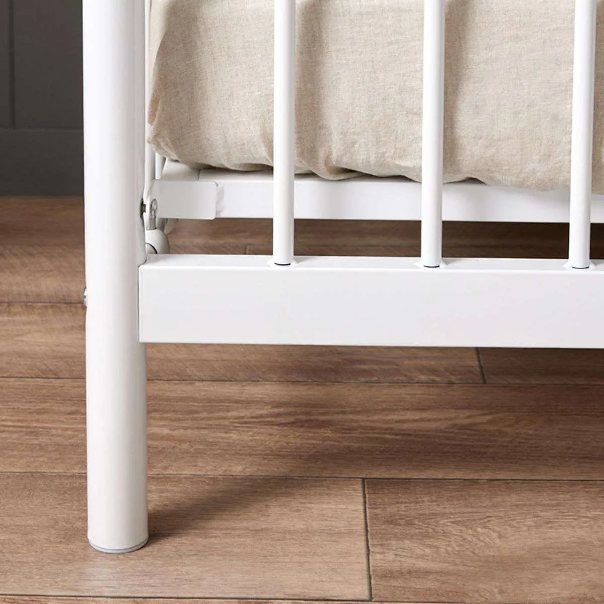 Sonata Cot - White Mocka