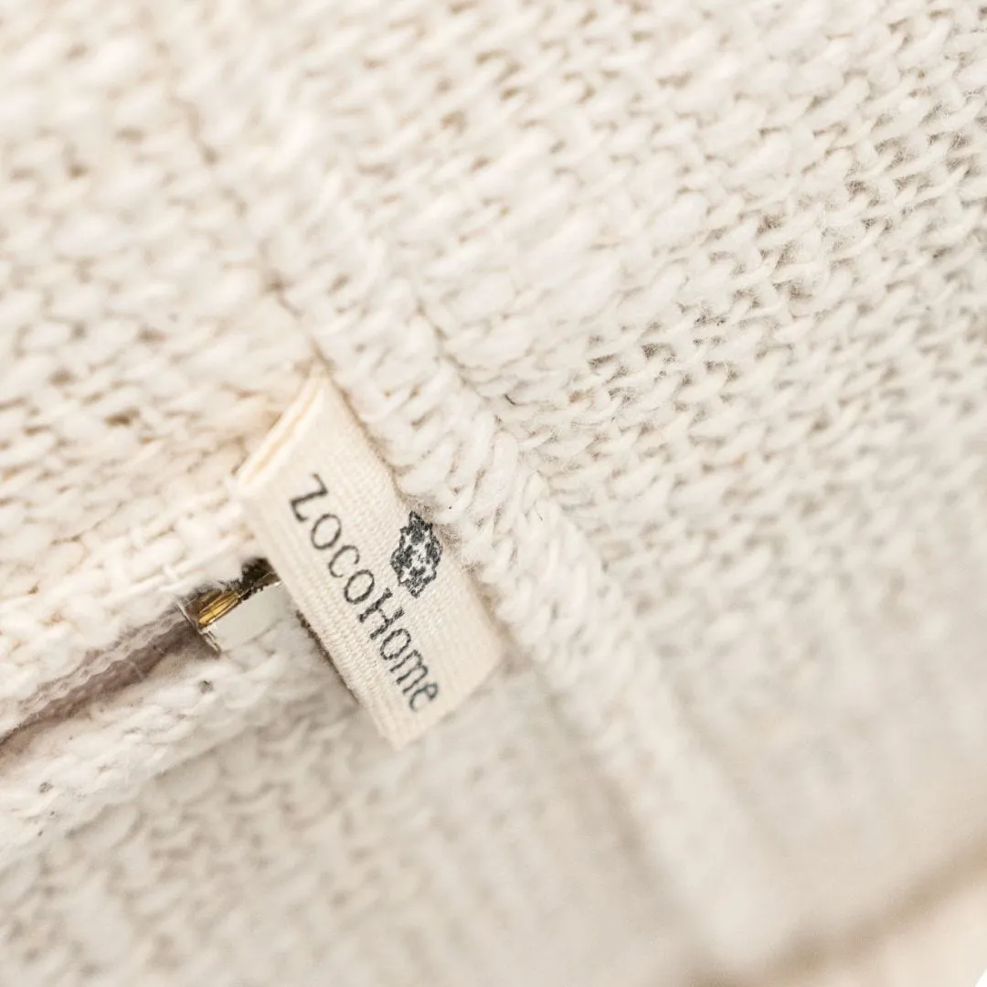 Soraya Pouf | Off-White | 70cm Zoco Home