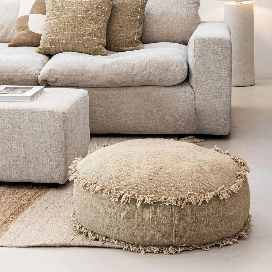 Soraya Pouf | Sand | 70cm Zoco Home