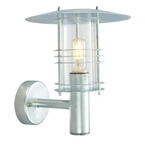 Stockholm Large Galvanised Steel Outdoor Wall Light