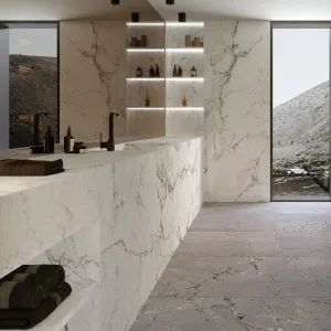 Sublime Iceberg Marble Effect Porcelain Tile 60x120cm Natural Matt