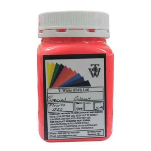 T-Wicks Fabric Paint Fluro Red 375ml