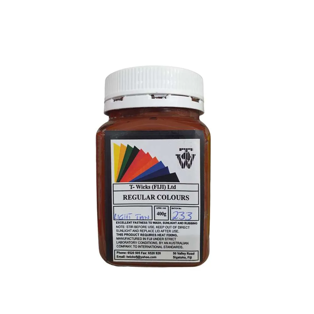 T-Wicks Fabric Paint Light Tan 400ml