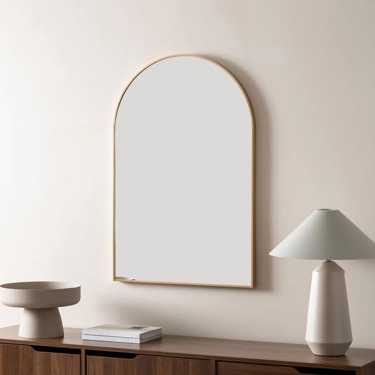 Tait Metal Arch Mirror - Gold Mocka