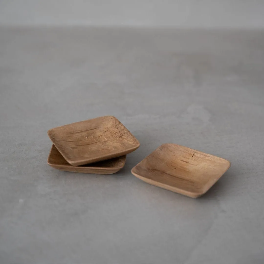 Teak Sauce Dish | 6x6cm Zoco Home
