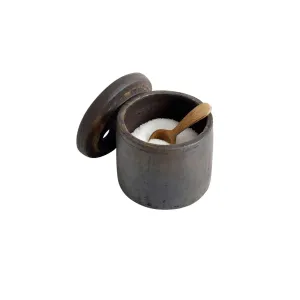 Terracotta Salt Pot | Brown 7.5x7cm Zoco Home