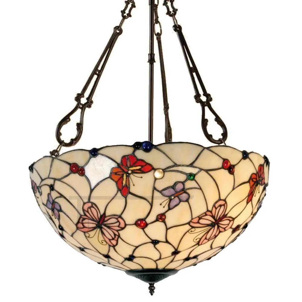 Tiffany London 50cm Inverted Ceiling Light (fancy chain)