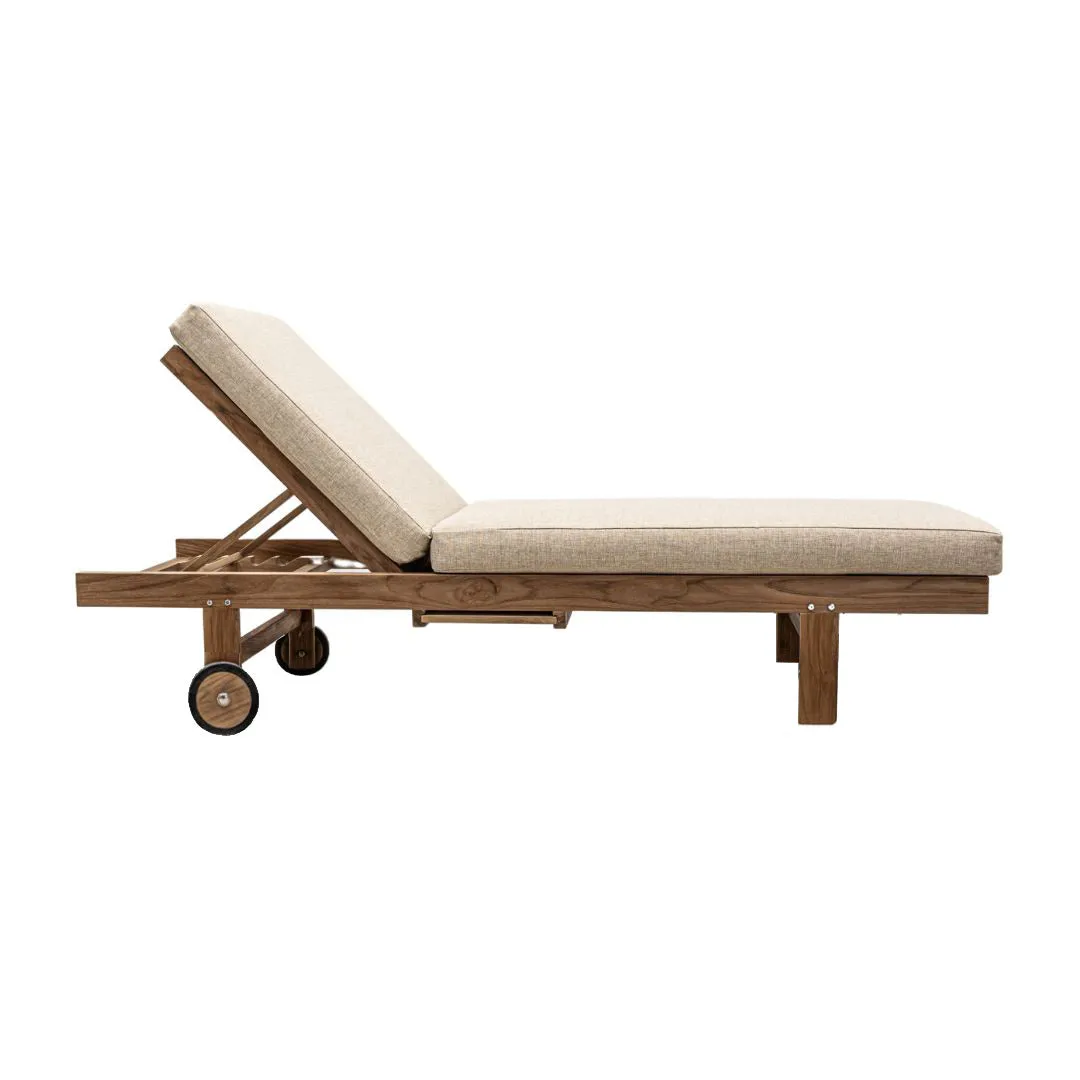 Tulum Teak Sunbed | Sand Zoco Home