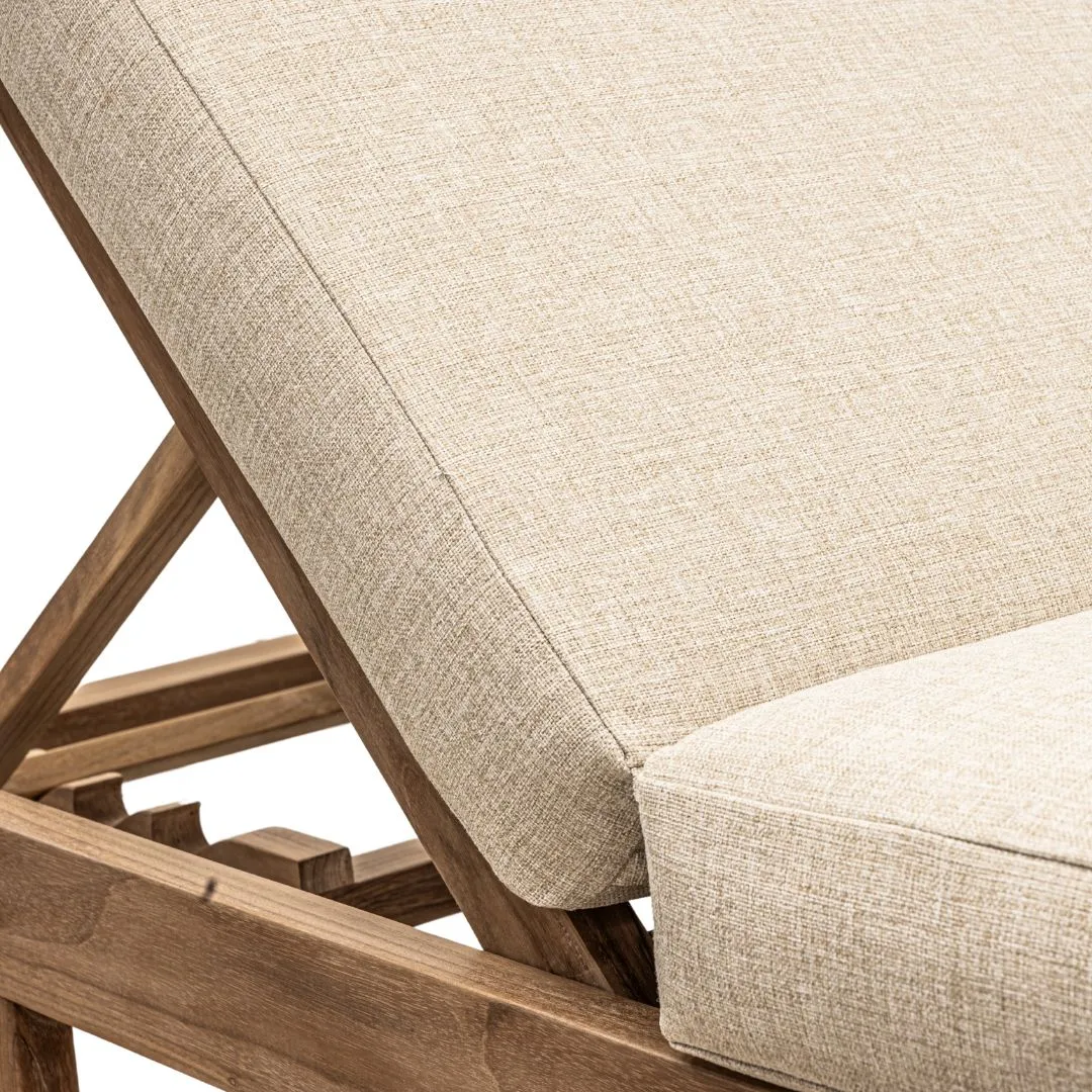 Tulum Teak Sunbed | Sand Zoco Home