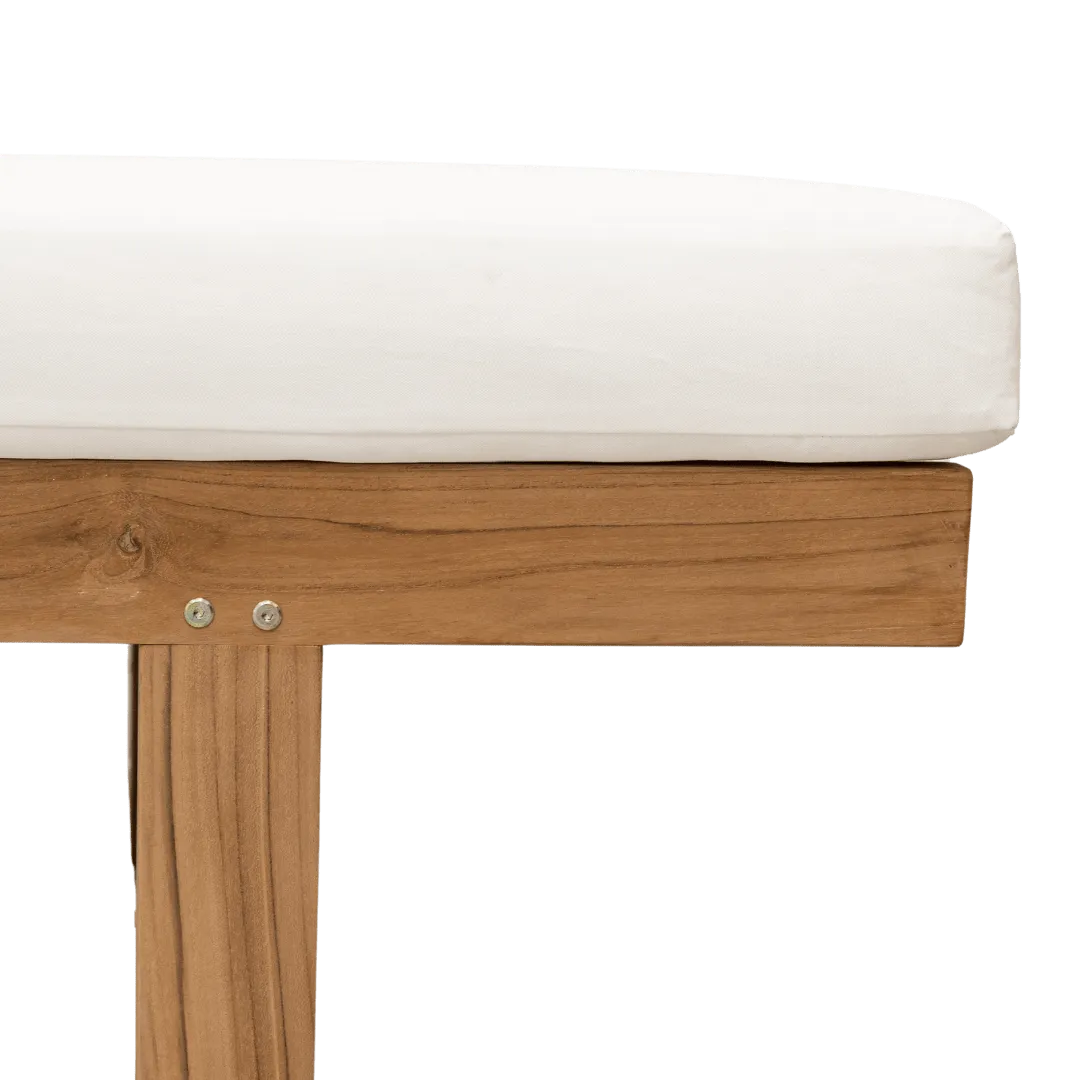 Tulum Teak Sunbed | White Zoco Home