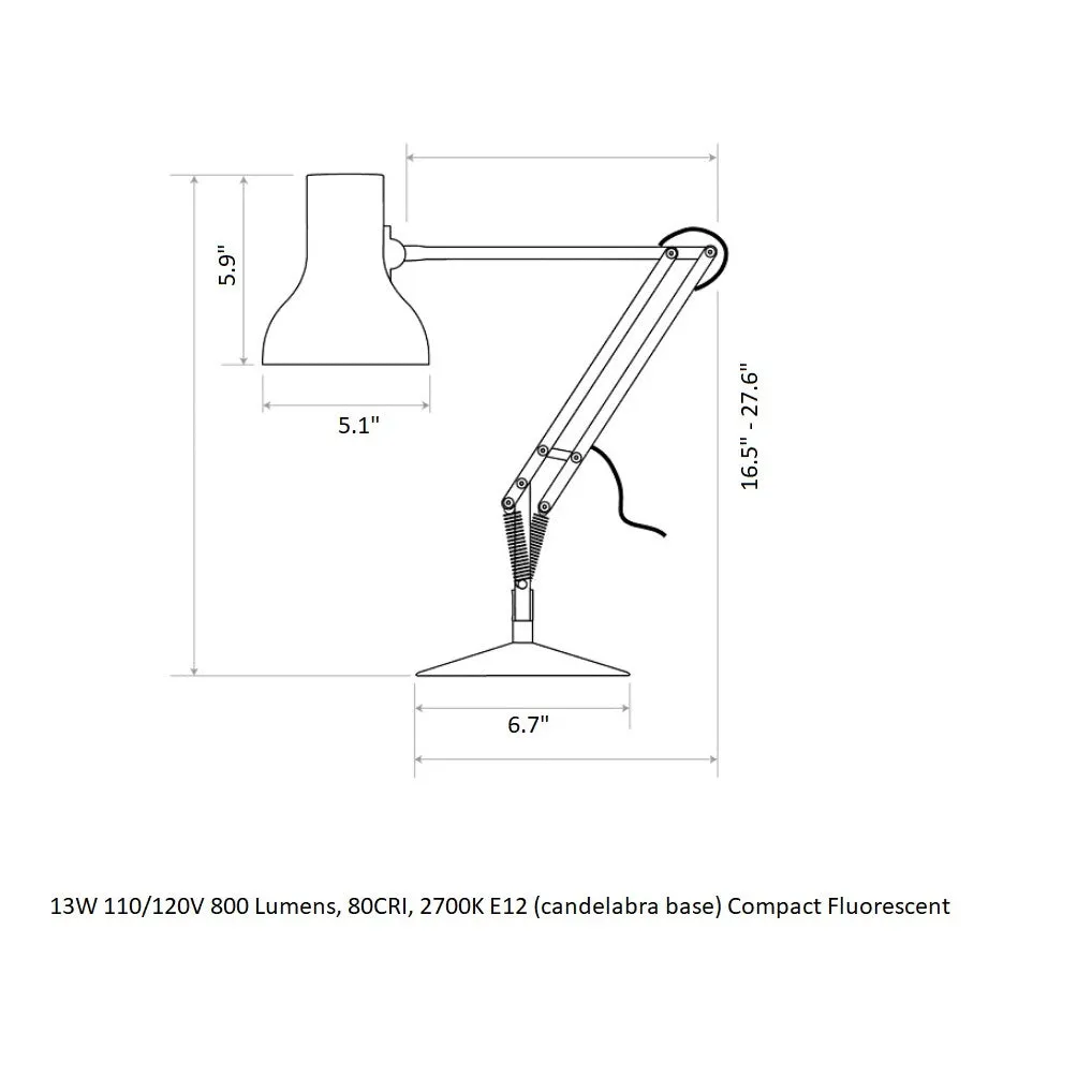 Type 75 Mini Desk Lamp - Paul Smith