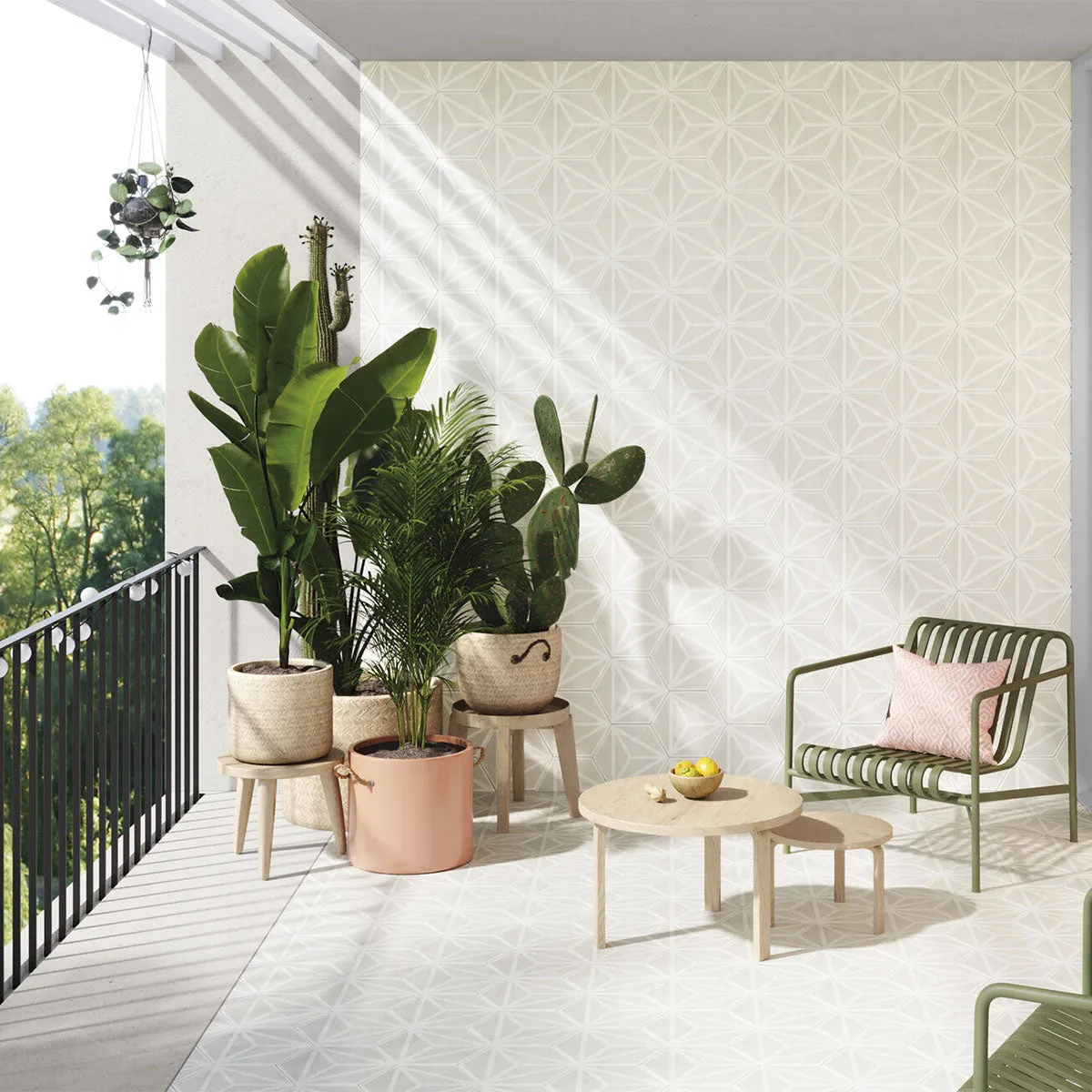 Varadero Moonlight Hexagonal Porcelain Tile 20x23cm Matt