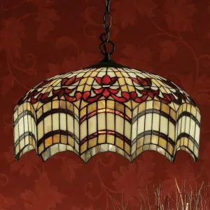 Vesta Medium Tiffany Ceiling Light - 1 Bulb Fitting