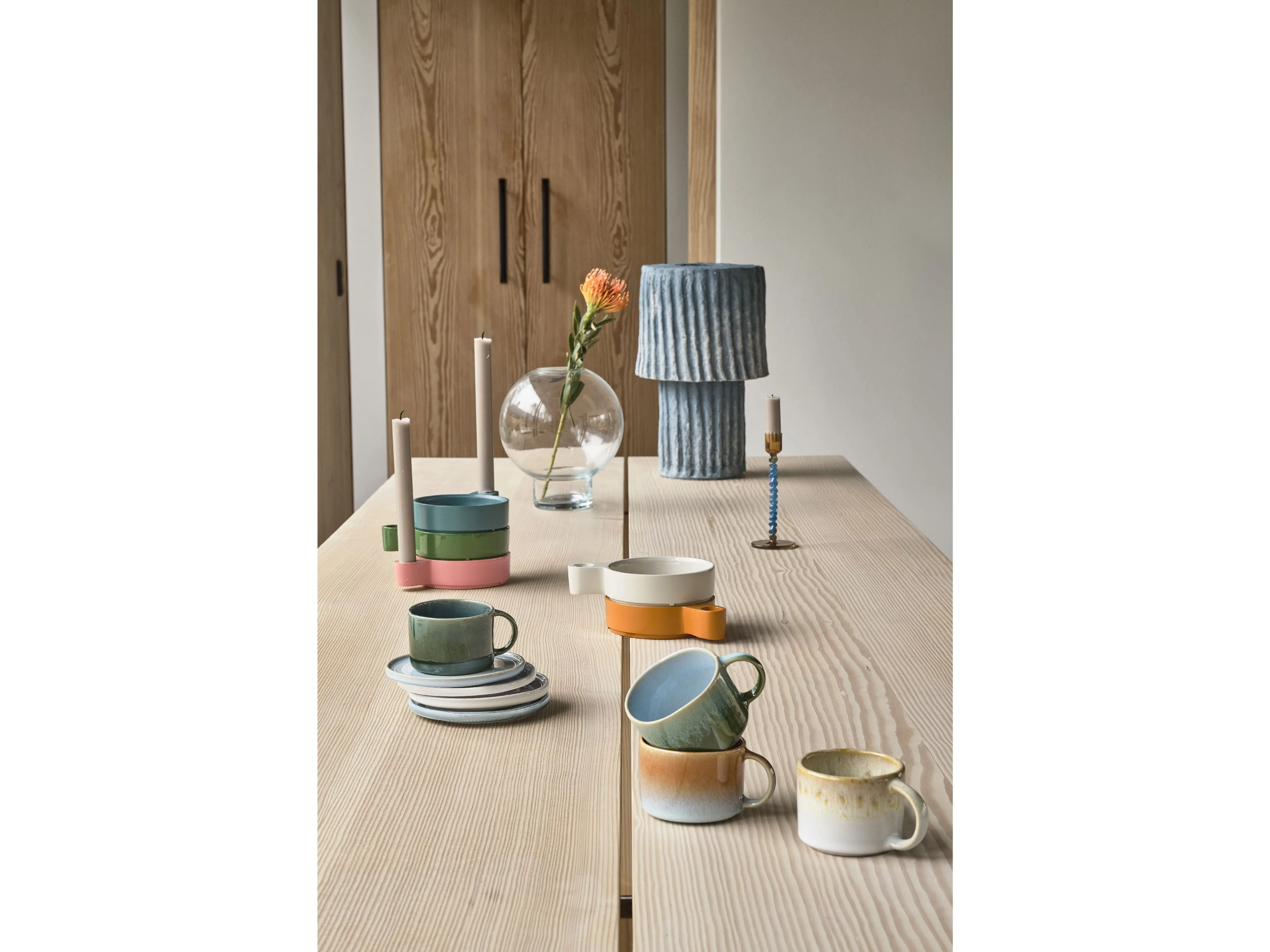 Villa Collection Styles Lamp  25 X 44 Cm, Blue