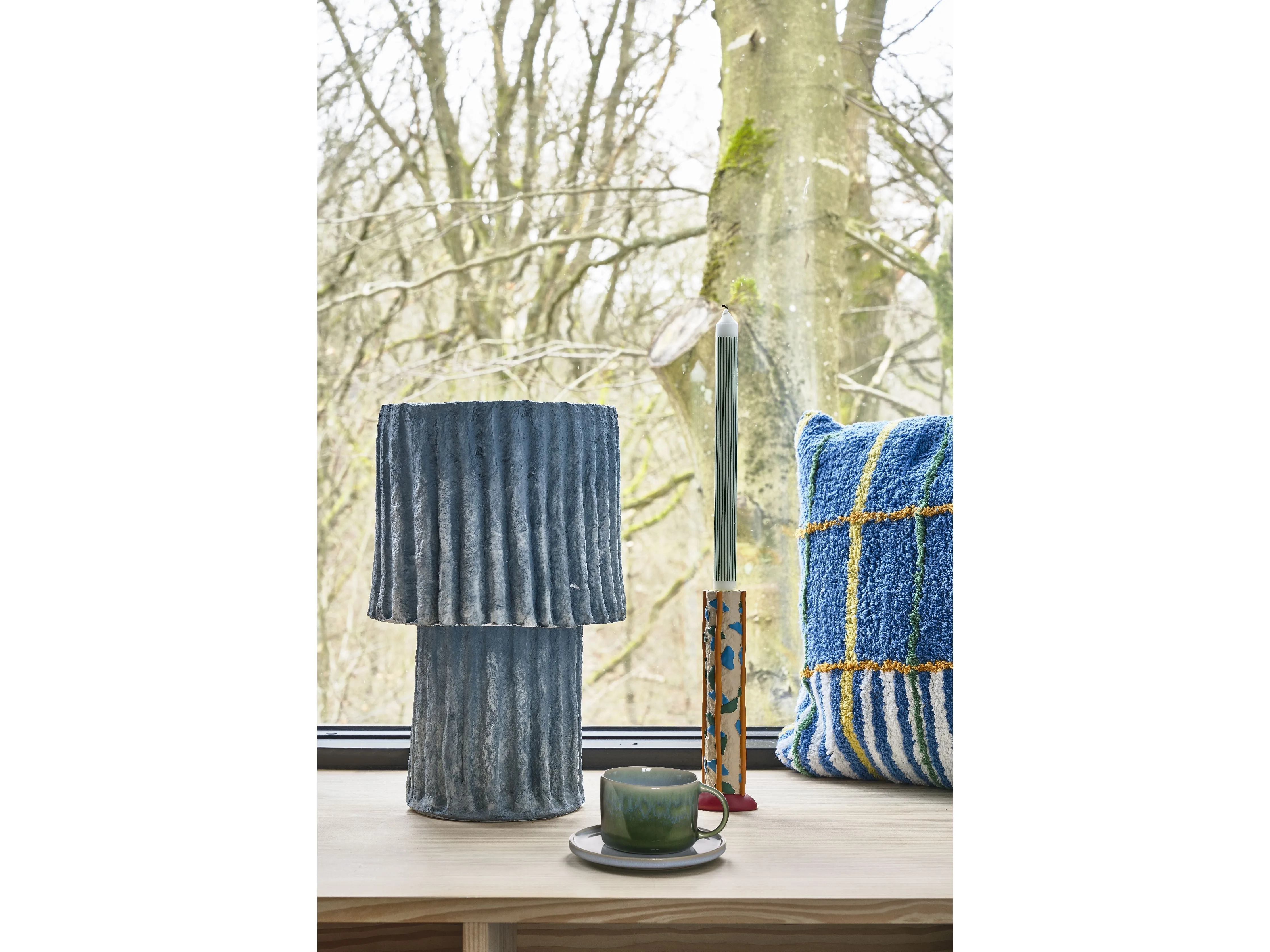 Villa Collection Styles Lamp  25 X 44 Cm, Blue