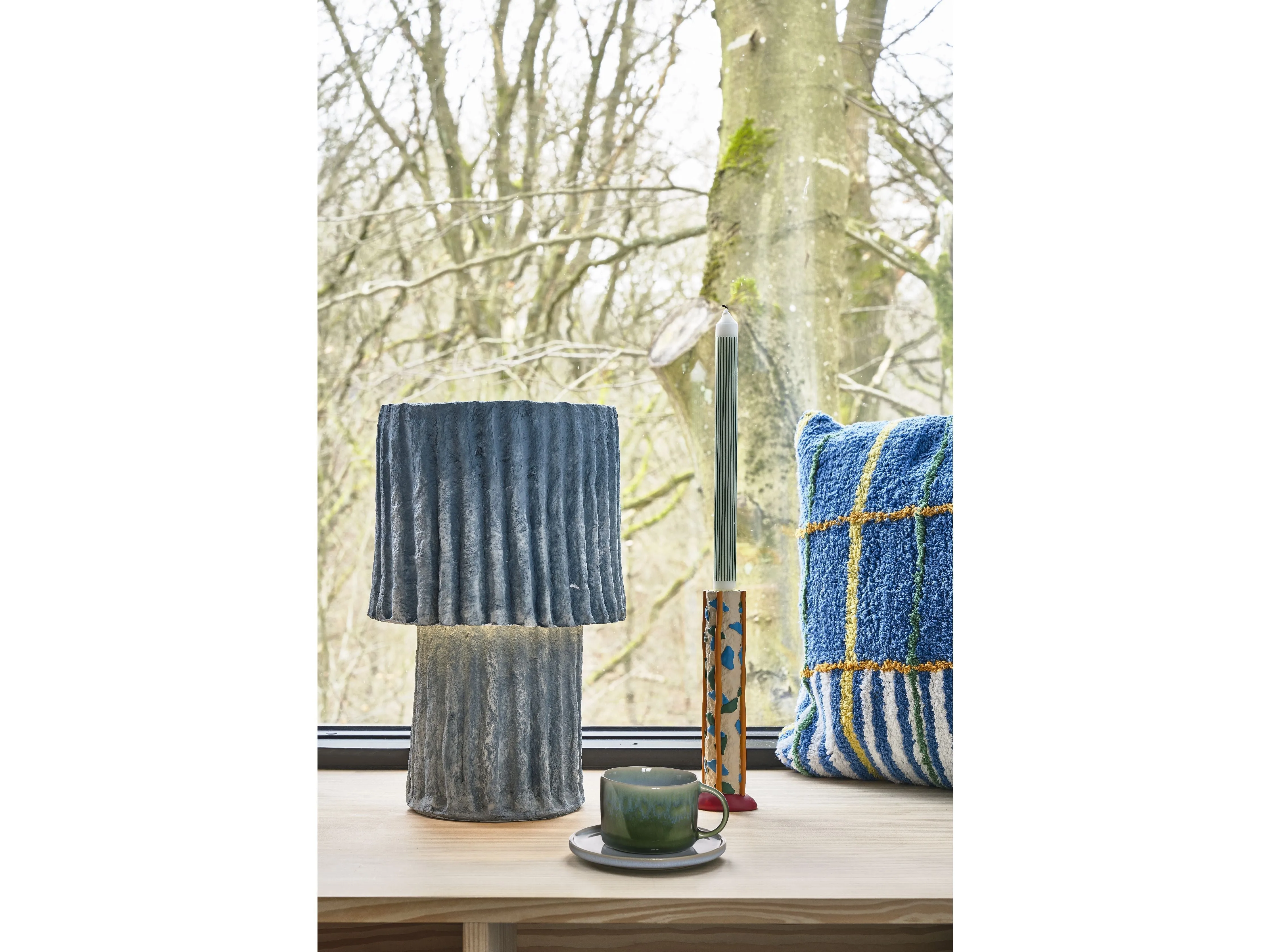 Villa Collection Styles Lamp  25 X 44 Cm, Blue