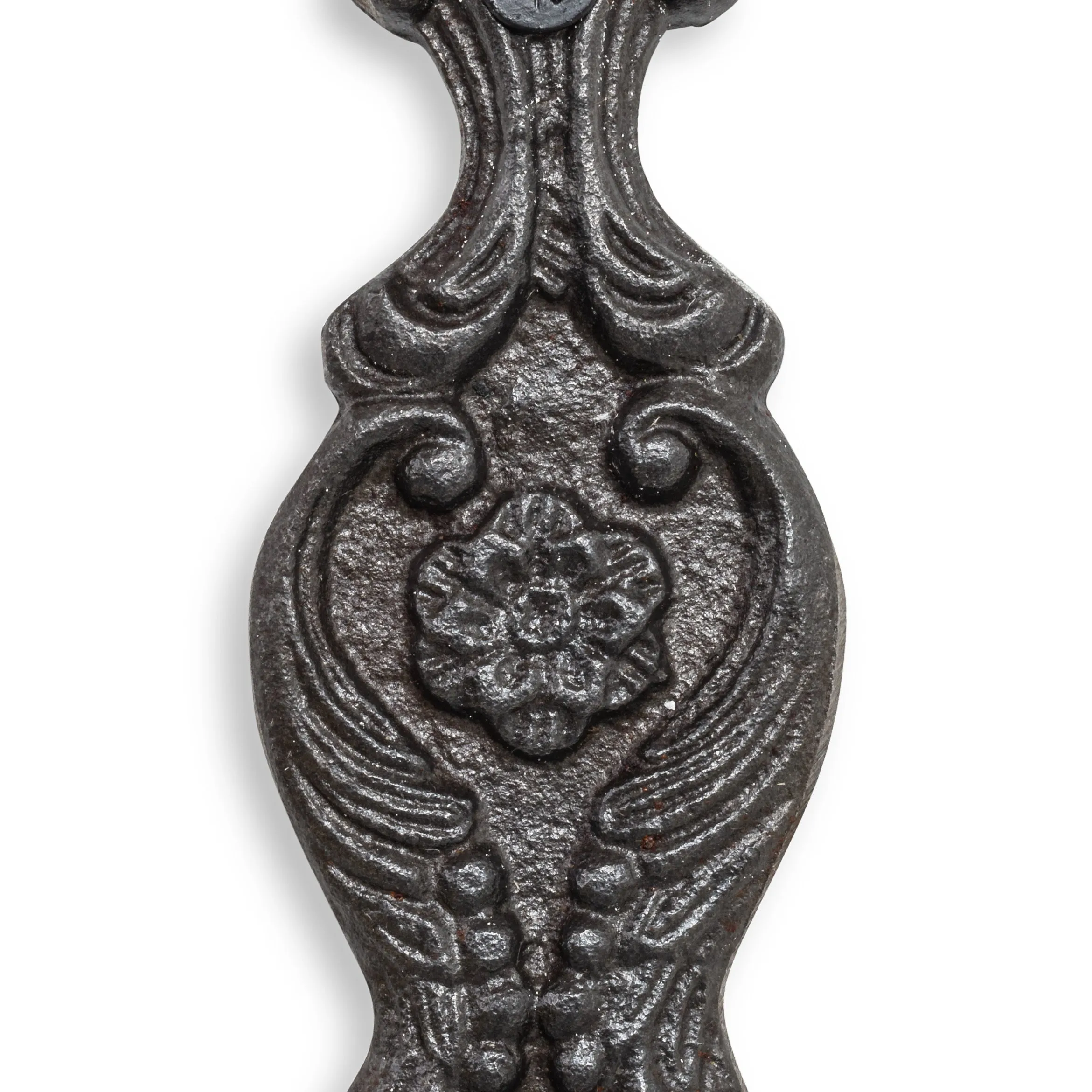 Vintage Iron Coat Hooks - Orange Hook Ends Funky Chunky