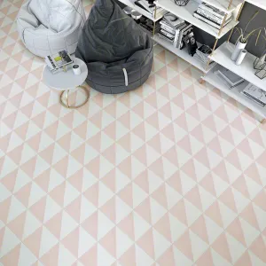 Vives Svenska Tre Rosa Encaustic Effect Porcelain Tile 20x20cm Matt