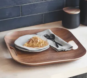 Walnut Serving Tray Funky Chunky