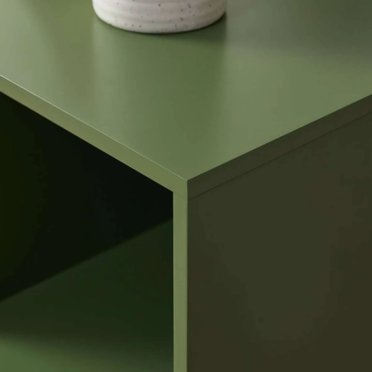 Watson 8 Cube Storage Unit - Olive Green Mocka