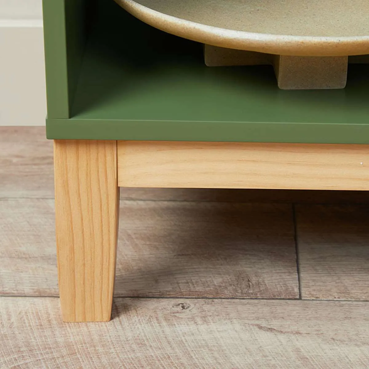 Watson 8 Cube Storage Unit - Olive Green Mocka