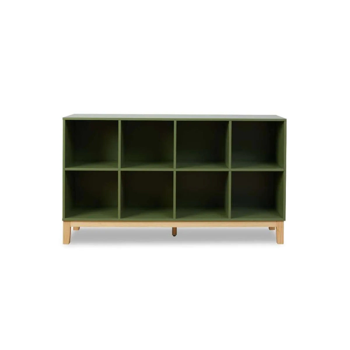 Watson 8 Cube Storage Unit - Olive Green Mocka
