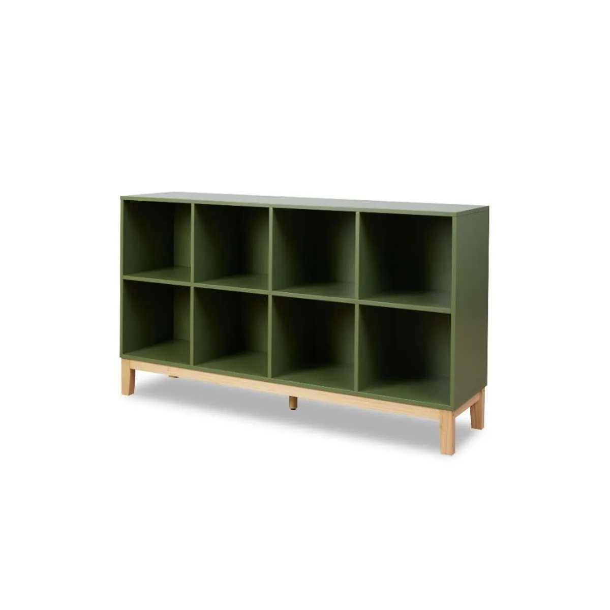 Watson 8 Cube Storage Unit - Olive Green Mocka