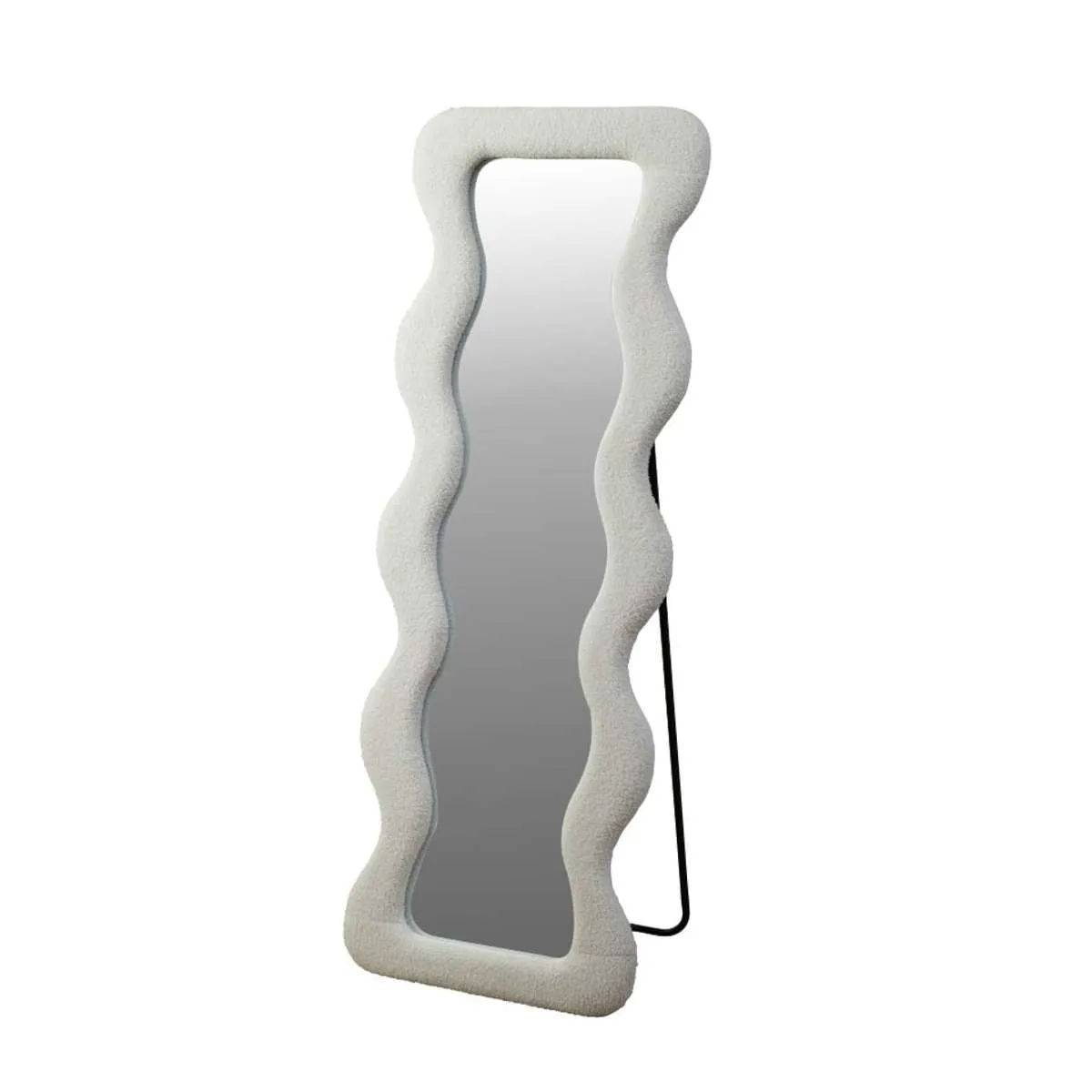 Wiggly Mirror - White Teddy Mocka