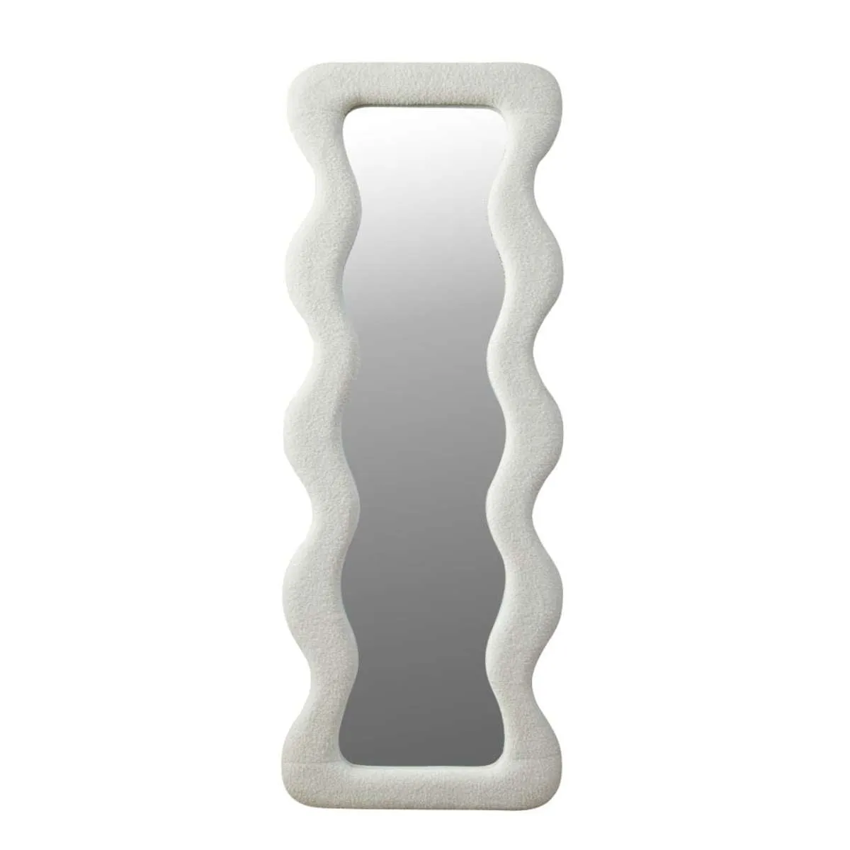 Wiggly Mirror - White Teddy Mocka
