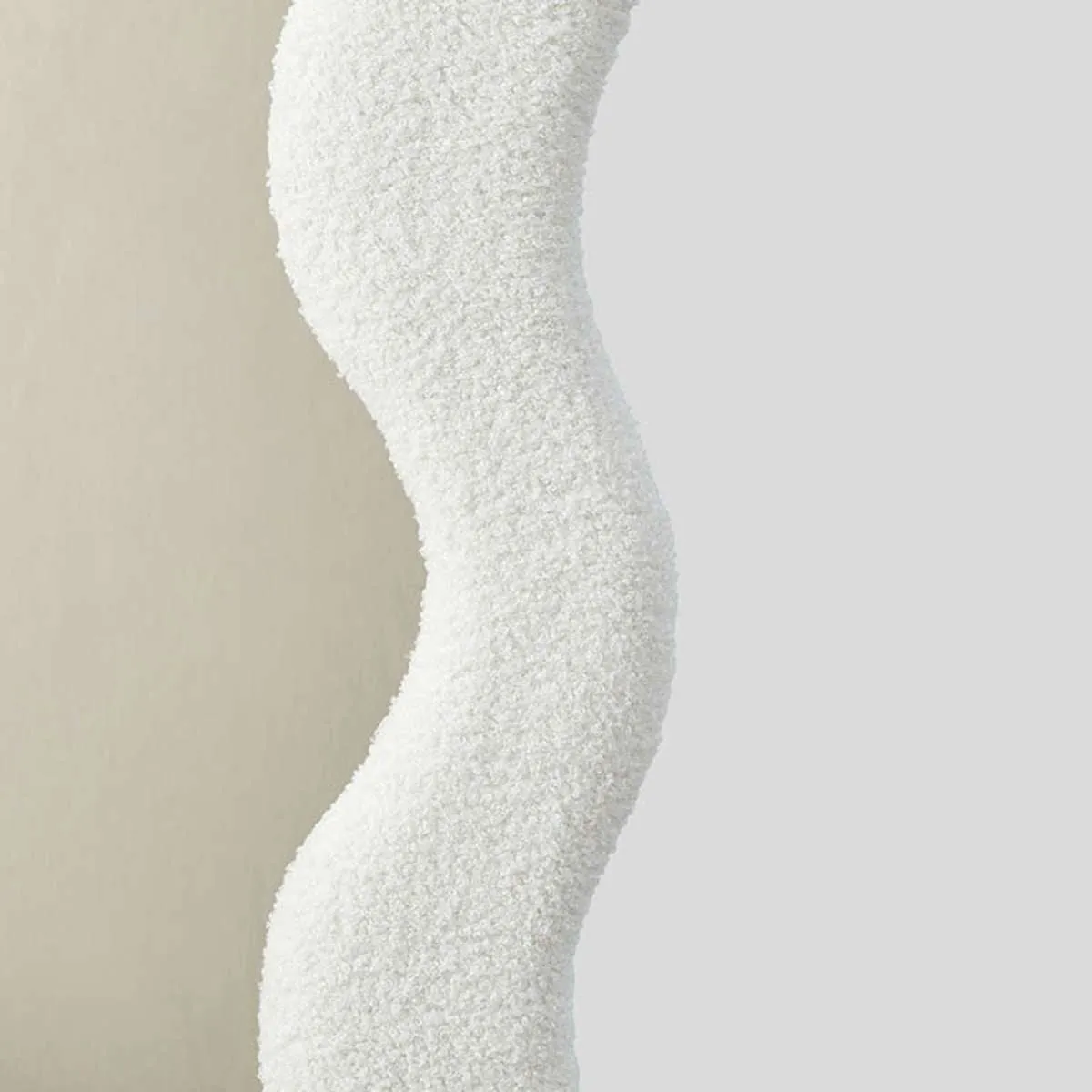 Wiggly Mirror - White Teddy Mocka