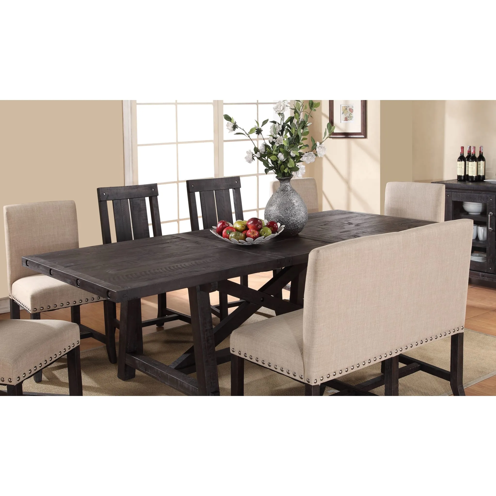 Yosemite Solid Wood Rectangular Extension Table Modus