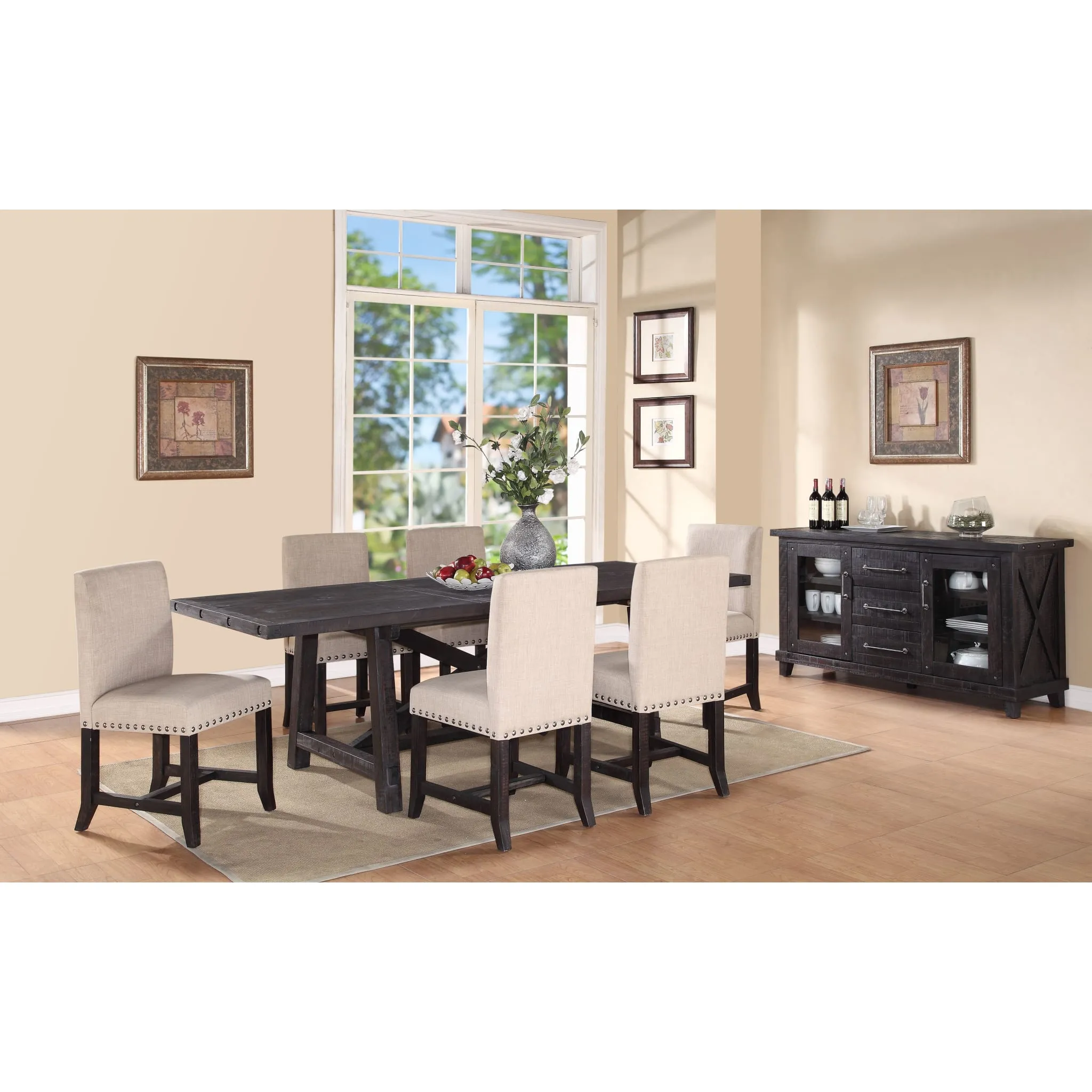 Yosemite Solid Wood Rectangular Extension Table Modus