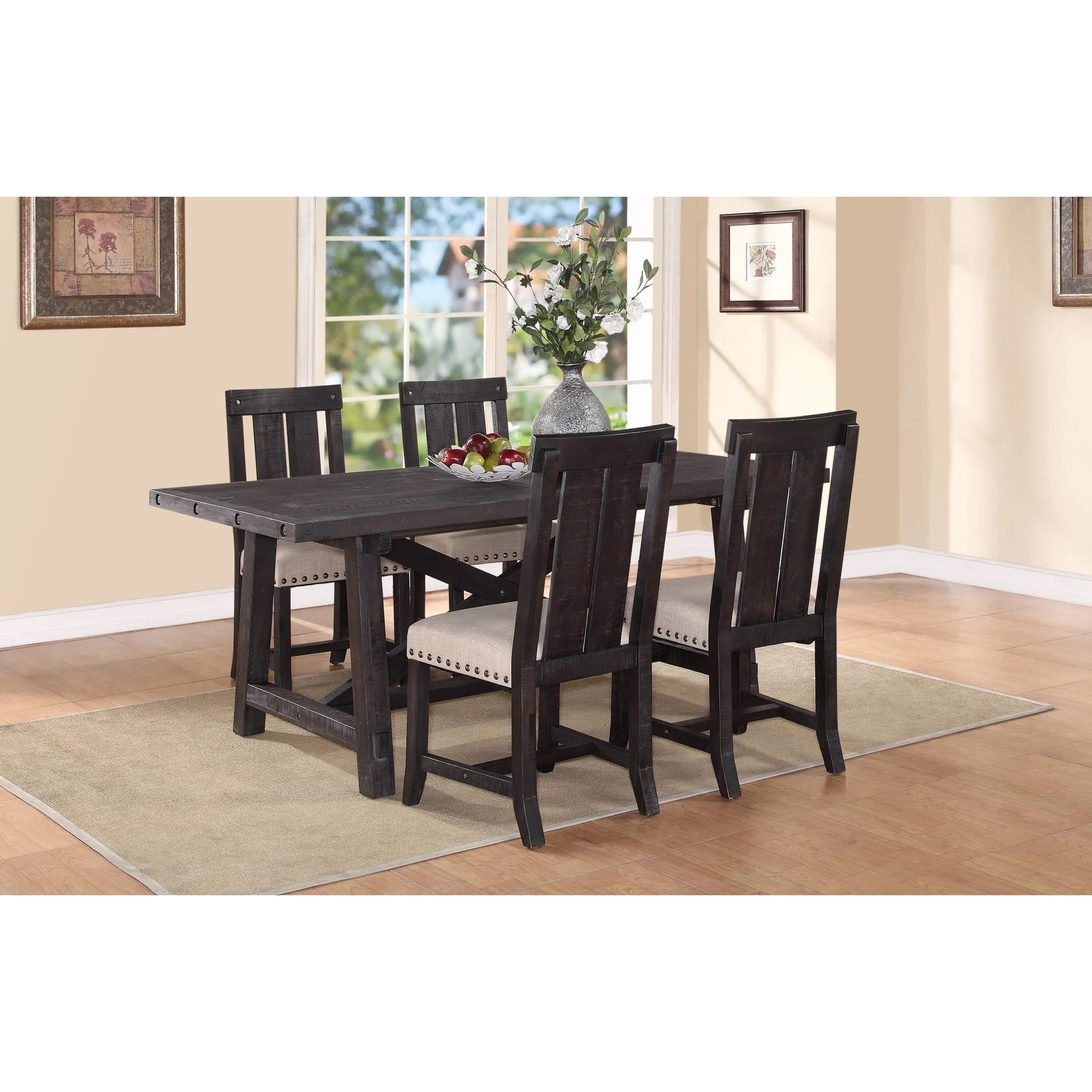 Yosemite Solid Wood Rectangular Extension Table Modus