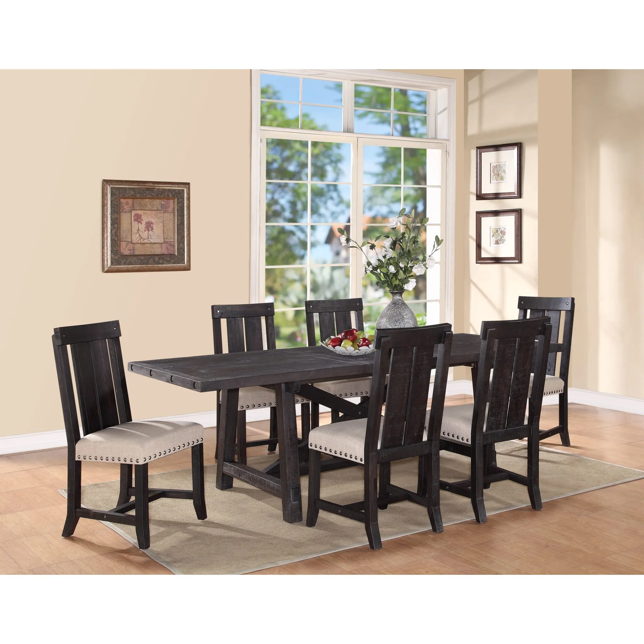 Yosemite Solid Wood Rectangular Extension Table Modus