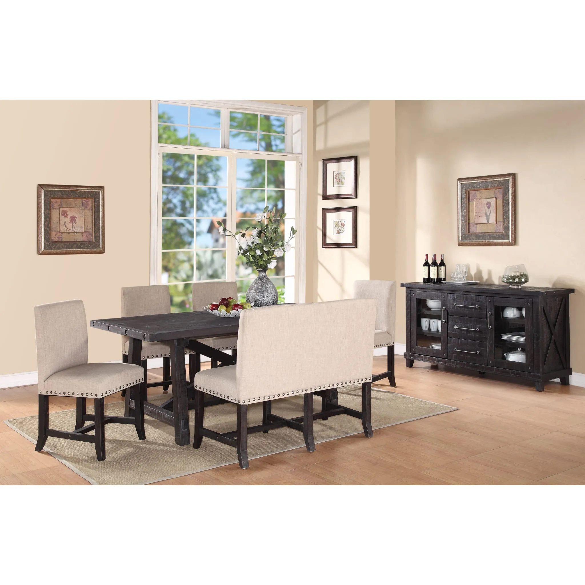 Yosemite Solid Wood Rectangular Extension Table Modus