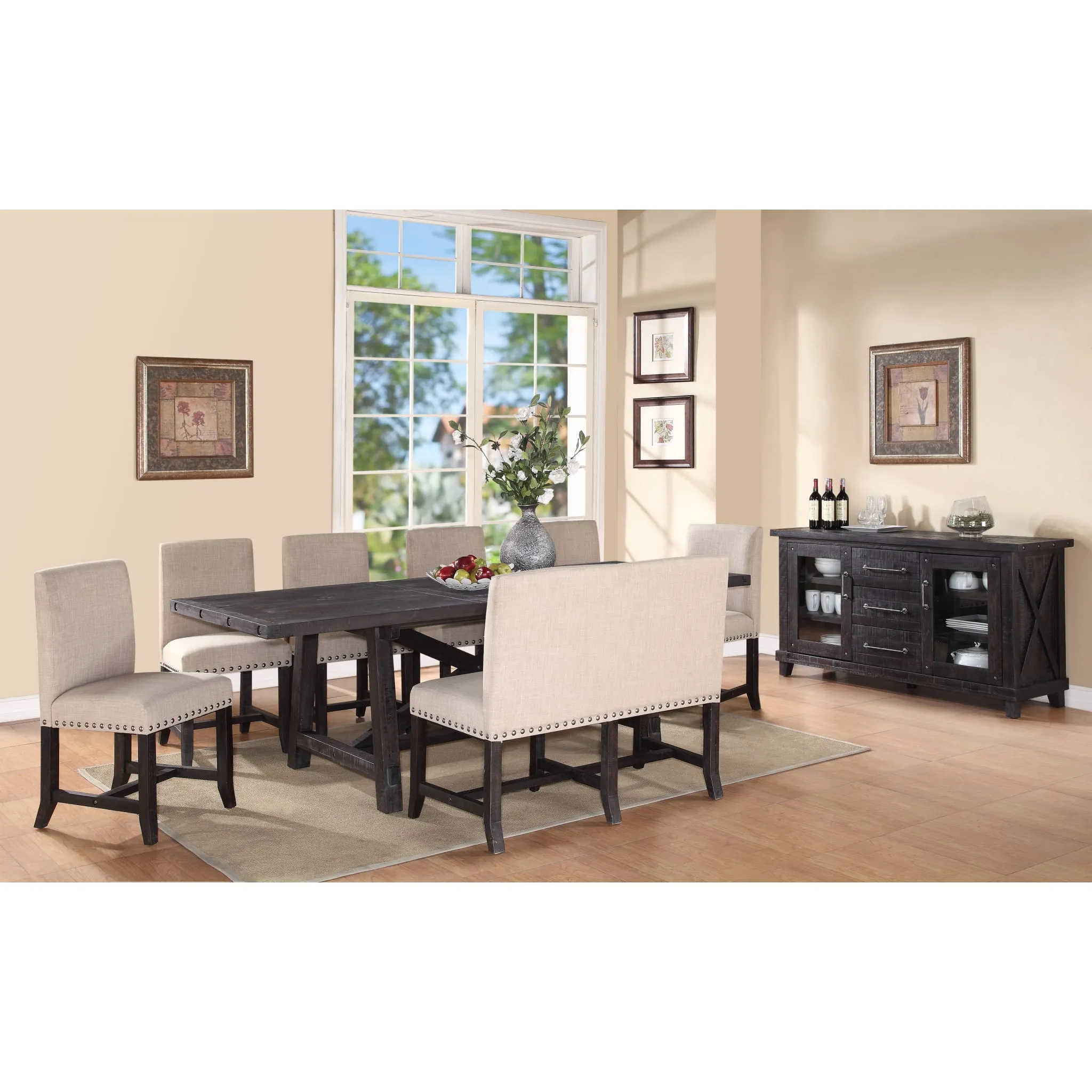 Yosemite Solid Wood Rectangular Extension Table Modus