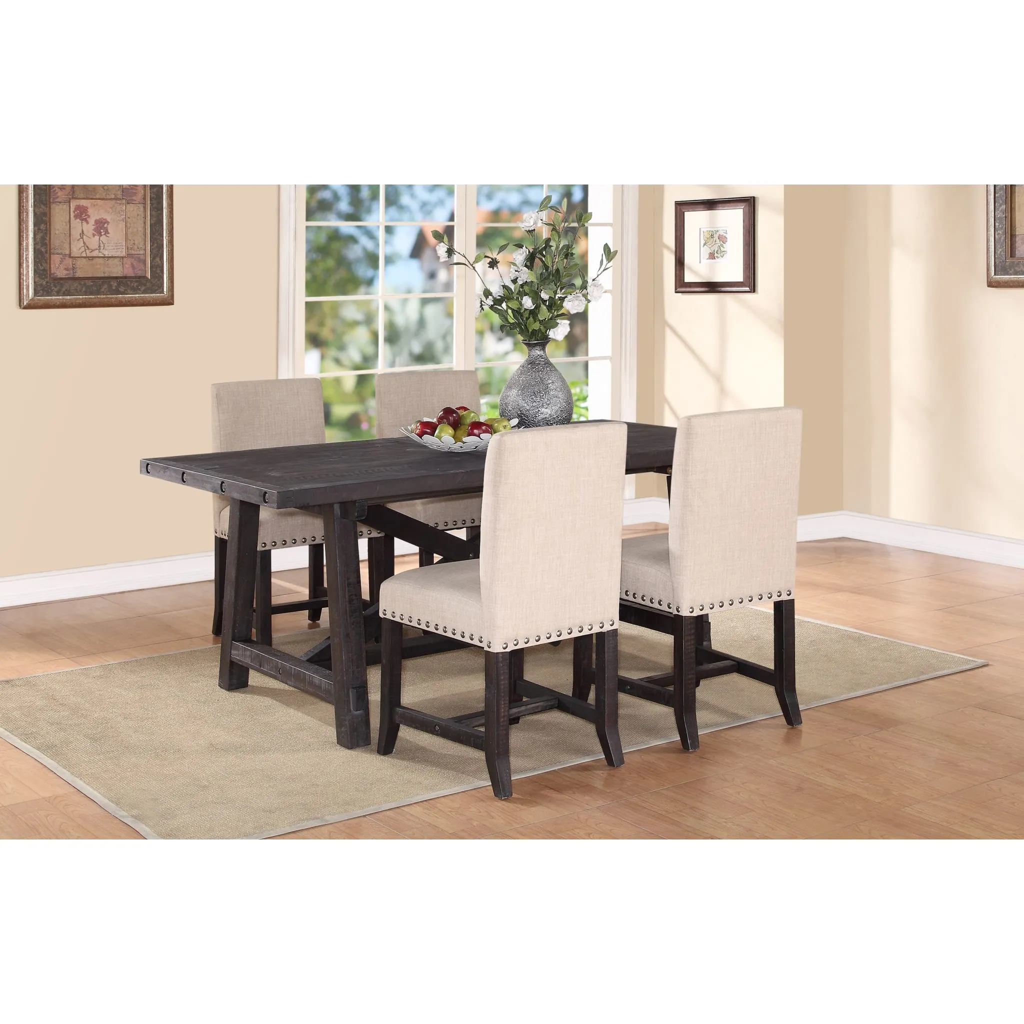 Yosemite Solid Wood Rectangular Extension Table Modus