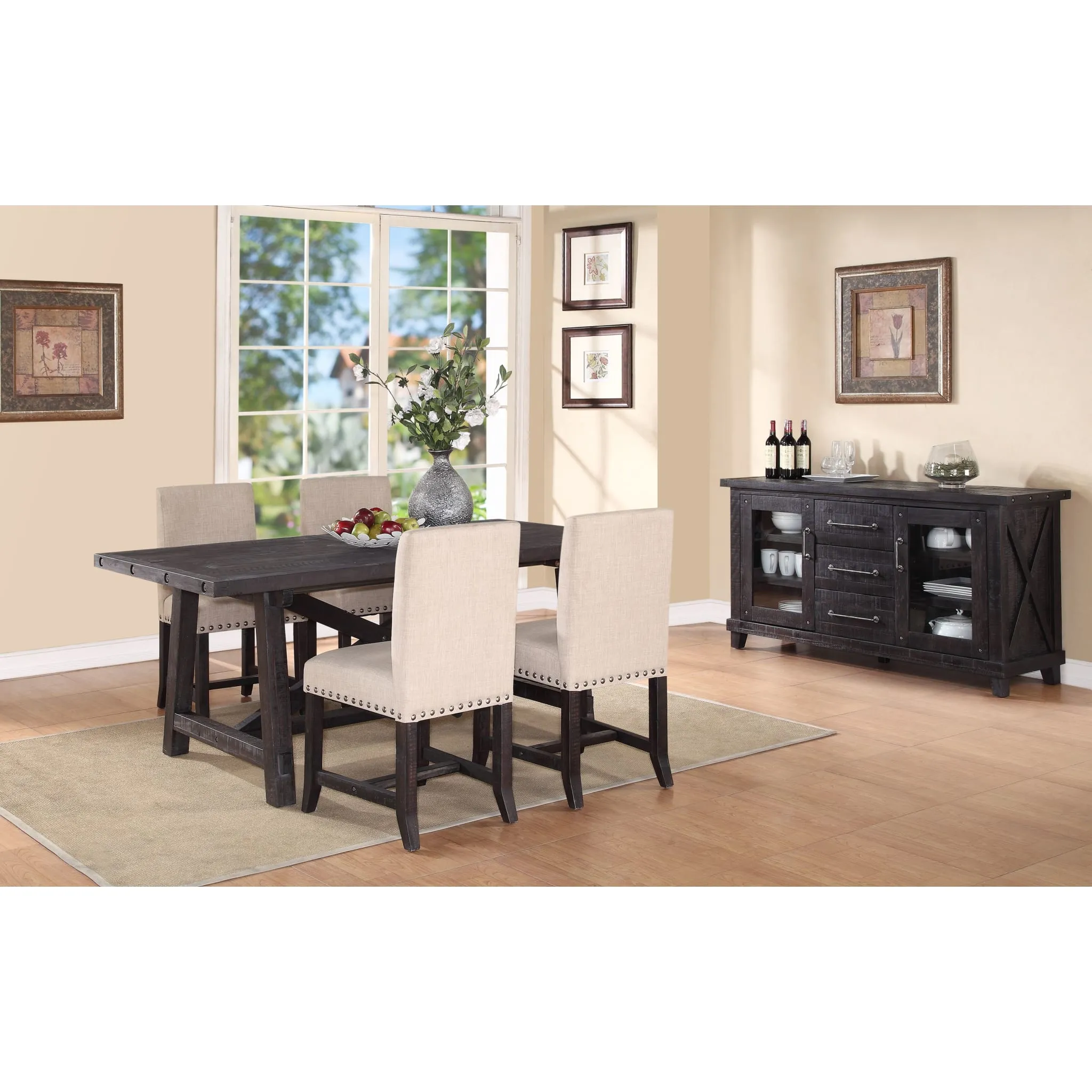 Yosemite Solid Wood Rectangular Extension Table Modus